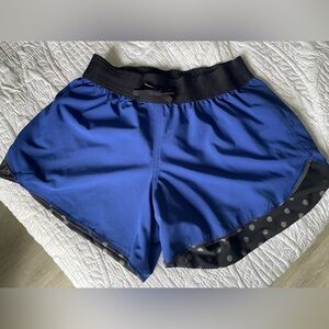 Lululemon Athletica Blue and Black Athletic Reversible Shorts